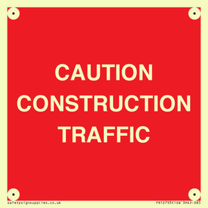 CAUTION CONSTRUCTION TRAFFIC